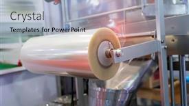  Presentation with film - Beautiful theme featuring laminating-and-rewinding-kind backdrop and a light blue colored foreground