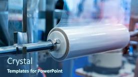  Presentation with film - Cool new theme with laminating-and-rewinding-kind backdrop and a ocean colored foreground