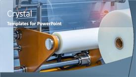  Presentation with film - Slide set having laminating-and-rewinding-kind background and a ocean colored foreground