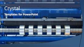  Presentation with film - Slides enhanced with laminating-and-rewinding-kind background and a ocean colored foreground