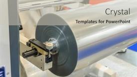  Presentation with film - Slide set enhanced with laminating-and-rewinding-kind background and a soft green colored foreground