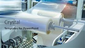  Presentation with film - PPT layouts with laminating-and-rewinding-kind background and a light blue colored foreground