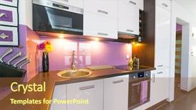  Presentation with purple - Theme having lamination steel - interior of modern white background and a tawny brown colored foreground