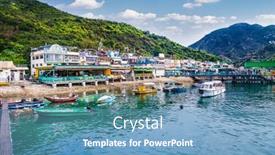  Presentation with sea port - 