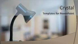  Presentation with vintage book - PPT layouts featuring lamp and notebook on table background and a  colored foreground