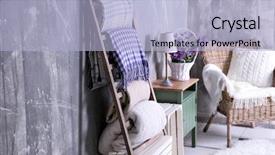  Presentation with hawaiian luau hanging decorative christmas - Audience pleasing theme consisting of lamp basket - warm plaids hanging on decorative backdrop and a light blue colored foreground