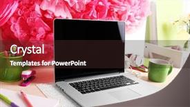  Presentation with working - Beautiful theme featuring lamp basket - working place close-up backdrop and a wine colored foreground