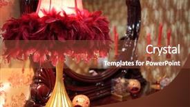  Presentation with toilet - Slide deck consisting of lamp in feathers on toilet background and a tawny brown colored foreground