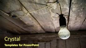  Presentation with old house - Slides consisting of lamp in old wooden house background and a wine colored foreground