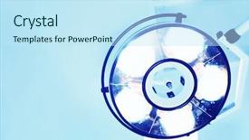  Presentation with operating room - Slides with lamp in operating room background and a  colored foreground