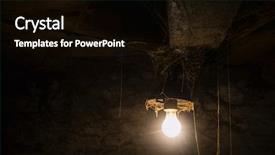  Presentation with barn - Amazing PPT theme having lamp in the barn cobweb backdrop and a black colored foreground