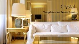  Presentation with old fashioned luxury and classic - Theme with lamp lighting - interior luxury apartment comfortable classic background and a gold colored foreground