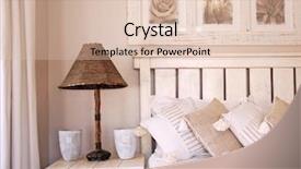  Presentation with light shade - Theme enhanced with lamp shade - bedroom scene in soft colors background and a  colored foreground