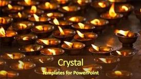  Presentation with himachal pradesh - Cool new PPT theme with lampion - burning candles in buddhist temple backdrop and a tawny brown colored foreground