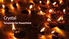  Presentation with diwali - Slides consisting of lampion - diwali lights oil candles background and a wine colored foreground