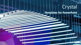  Presentation with diode - Slides with lamps-with-diode-lighting-under background and a ocean colored foreground