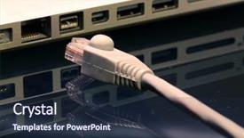  Presentation with unplugged - Amazing presentation having lan ethernet cable unplugged backdrop and a wine colored foreground