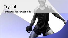  Presentation with discus throw - Theme with lancer du disque - front view of sportsman practising background and a light gray colored foreground