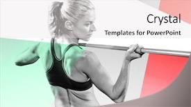  Presentation with throw stone ripple effect - Slide deck featuring athlete preparing to throw javelin background and a white colored foreground