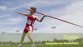  Presentation with release - PPT layouts featuring lancer - full length of man background and a tawny brown colored foreground