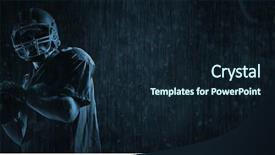  Presentation with american football and helmet on field - Audience pleasing theme consisting of lancer du poids athletisme - american football player standing backdrop and a wine colored foreground