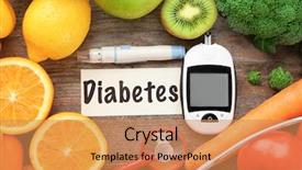  Presentation with digital pen - PPT layouts featuring lancet pen fruits and vegetables background and a coral colored foreground