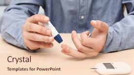  Presentation with mellitus - Audience pleasing PPT layouts consisting of lancet pen indoors diabetes backdrop and a lemonade colored foreground