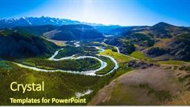  Presentation with range land - Theme featuring land bank - aerial panorama of the mountains background and a tawny brown colored foreground