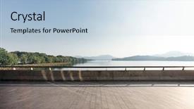  Presentation with blue marble - PPT layouts having land bank - empty marble floor and beautiful background and a light blue colored foreground