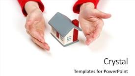  Presentation with estate - Slides featuring land opportunity - estate background house family safety background and a white colored foreground