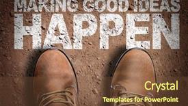  Presentation with opportunity - Theme enhanced with land opportunity - top view of boot background and a tawny brown colored foreground