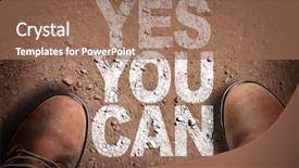  Presentation with trail - Colorful presentation theme enhanced with land opportunity - top view of boot backdrop and a coral colored foreground