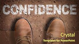  Presentation with confidence - Beautiful slide deck featuring land opportunity - top view of boot backdrop and a tawny brown colored foreground