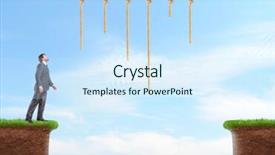  Presentation with second chances - Presentation theme enhanced with land promoter business - businessman measures up his chances background and a  colored foreground