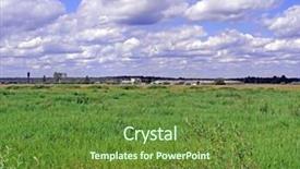  Presentation with dairy farm in india - Cool new PPT theme with land remediation - farm in field backdrop and a  colored foreground