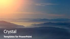  Presentation with mount olympus - Colorful presentation design enhanced with roadside - snow up in the mountain backdrop and a gray colored foreground.