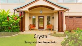  Presentation with luxury - Presentation consisting of land sell - beautiful home exterior luxury home background and a yellow colored foreground