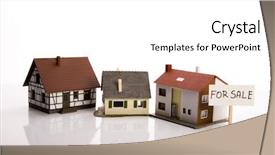  Presentation with real estate for sale - Beautiful theme featuring land sell - houses for sale - real backdrop and a  colored foreground