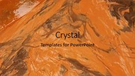  Presentation with drilling mud - Beautiful presentation theme featuring land slide - mud slush pit backdrop and a gold colored foreground