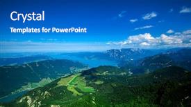  Presentation with austria politic - Amazing PPT theme having land water - backgrounds panorama mountains in austria backdrop and a dark gray colored foreground