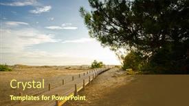  Presentation with france - Slide set with landes region of france is background and a tawny brown colored foreground