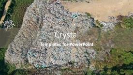  Presentation with landfill - Amazing PPT layouts having landfill-garbage-dump-showing backdrop and a gray colored foreground