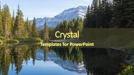  Presentation with landforms - Slide deck with landforms - glacier national park montana usa background and a tawny brown colored foreground