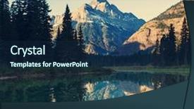  Presentation with montana - Amazing presentation theme having landforms - glacier national park montana backdrop and a navy blue colored foreground