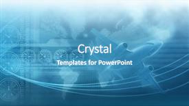  Presentation with data design - Slide deck with landing airliner in the blue background and a teal colored foreground