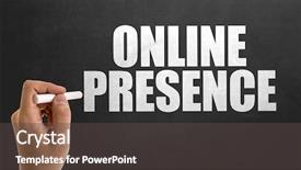  Presentation with online porn - Cool new presentation with landing page - online presence backdrop and a dark gray colored foreground