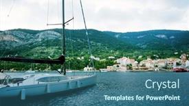  Presentation with stage - Cool new theme with landing-stage-in-adriatic-marine backdrop and a ocean colored foreground