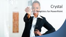  Presentation with realtor - Cool new slides with landlord - young realtor with keys backdrop and a cool aqua colored foreground