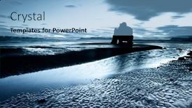  Presentation with dinosaur - Amazing slide deck having landmark-beach-in-iceland-called backdrop and a light blue colored foreground