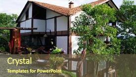  Presentation with colombia - Presentation design enhanced with landmark of colombia south america background and a tawny brown colored foreground